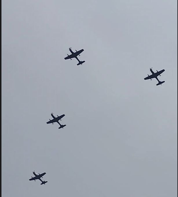 Aksi F-16 Warnai Langit Monas