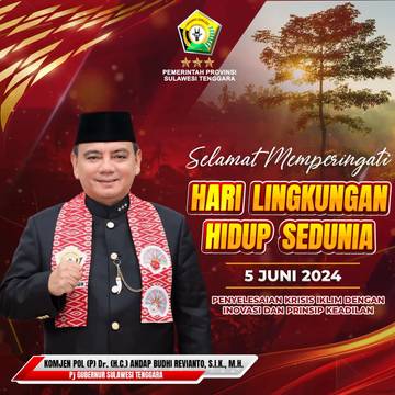 Peringati HLH Sedunia 2024, Ini Pesan Pj. Gubernur Sultra