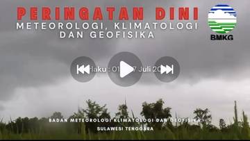 Update Peringatan Dini Cuaca Berlaku 02-07 Juli 2024