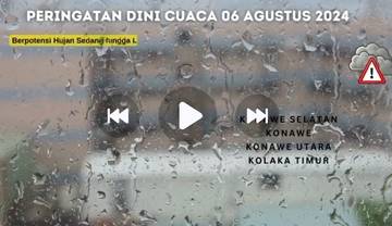 Update Peringatan Dini Informasi MKG di Sultra, berlaku 06 - 12 Agustus 2024