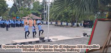 RRI Sungailiat Upacara HUT RRI ke-79