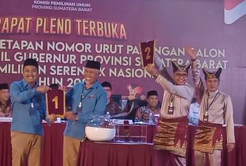 Nomor Urut Cagub Sumbar Diundi