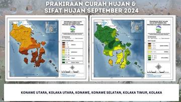  Update Peringatan Dini Cuaca di Sultra, berlaku 26 September - 02 Oktober 2024