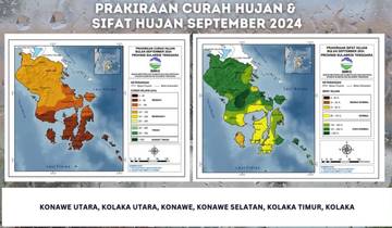 Update Peringatan Dini Informasi Cuaca Sultra, berlaku 30 September - 06 Oktober 2024