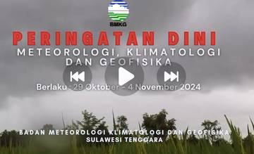 Update Peringatan Dini Informasi MKG, berlaku 29 Oktober s.d 04 November 2024