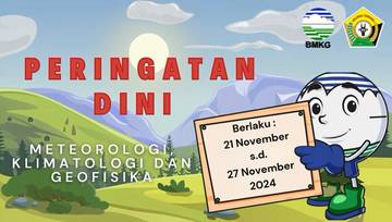 Update Peringatan Dini Informasi MKG, berlaku 21 - 27 November 2024