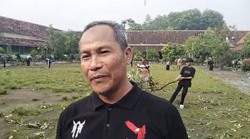 SMPN 6 Klaten Rusak Parah Diterjang Angin Kencang
