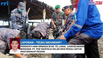 Peringati Hari Armada RI ke-79, Lanal Lhokseumawe Gelar Aksi Peduli