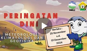Update Peringatan Dini Informasi MKG, berlaku Tanggal 25 November - 01 Desember