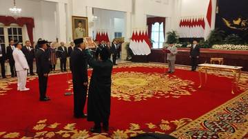 Presiden Saksikan Pengucapan Sumpah Pimpinan dan Dewas KPK