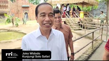 Presiden ke-7 RI Joko Widodo Bersama Cucu Kunjungi Solo Safari