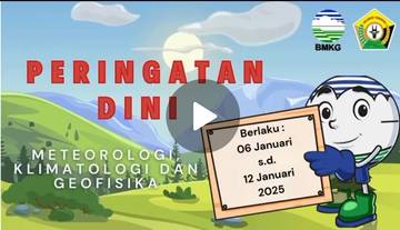 Update Informasi Peringatan Dini MKG, berlaku 06 - 12 Januari 2025,