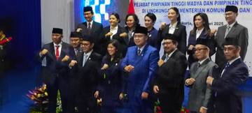 Lantik 21 Pejabat, Menkomdigi: Resmi Formasi-Logo Baru