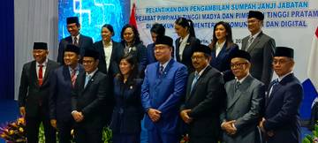Menkomdigi Perkenalkan Jajaran Pejabat Tinggi yang Baru Dilantik