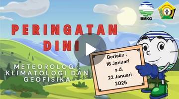 Update Informasi Peringatan Dini MKG, berlaku 17 - 22 Januari 2025