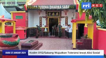 Kodim Sabang Wujudkan Toleransi Lewat Aksi Sosial Menjelang Imlek