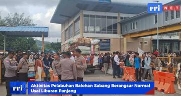 Aktivitas Pelabuhan Balohan Berangsur Normal Usai Libur Panjang