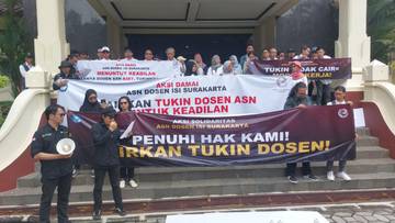 Ini 5 Pernyataan Sikap Dosen ISI saat Aksi Tuntut Pembayaran Tukin