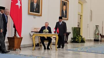Presiden Erdogan Disambut Upacara Kenegaraan oleh Presiden Prabowo