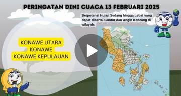 Update Informasi Peringatan Dini MKG, berlaku 13-17 Februari 2025