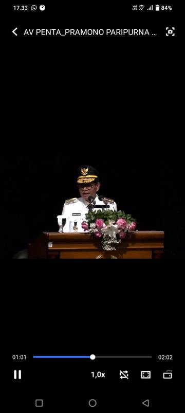 Pramono - Rano Sampaikan Pidato Paripurna DPRD DKI Jakarta