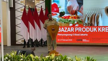 Rano Karno Buka Bazar Produk Kreatif di Balaikota