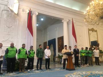 Presiden Imbau Perusaan Beri THR untuk Pengemudi-Kurir Online