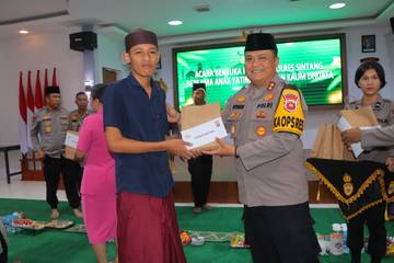Polres Sintang Salurkan Bantuan Sosial Kepada Panti Asuhan