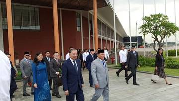 Presiden Lepas Kepulangan Sekjen PK Vietnam To Lam