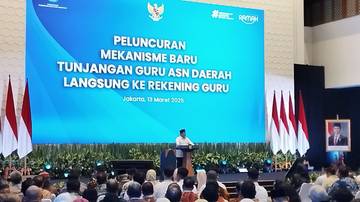 Presiden Luncurkan Mekanisme Baru Penyaluran Tunjangan Guru ASN