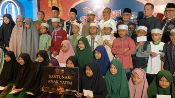 Puluhan Anak Yatim Terima Santunan dari HDCI Bekasi