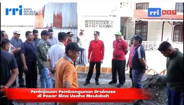 Pembangunan Drainase Pasar Bina Usaha Meulaboh
