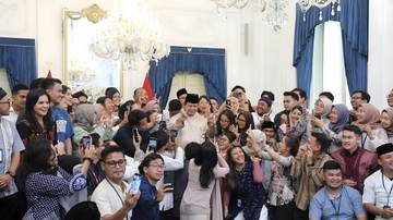 Presiden Prabowo 'Velocity' Bareng Wartawan