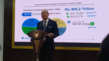 Realisasi Investasi Triwulan I, Terbanyak di Luar Pulau Jawa
