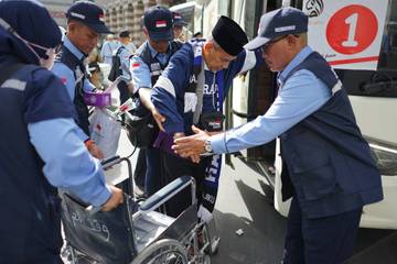 Sambutan Meriah Jemaah Haji Indonesia di Madinah