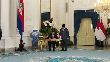 Presiden Terima Kunjungan Resmi Presiden Senat Kamboja