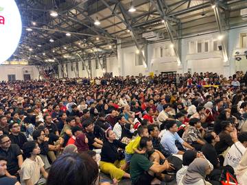 Nobar Timnas, Seribuan Orang Padati Posbloc