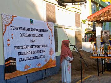 Bupati Magetan Serahkan Hewan Kurban, Hingga Driver Ojol