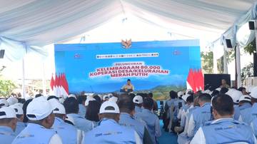 Presiden Prabowo  Luncurkan Koperasi Desa Merah Putih