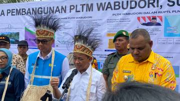 Kunjungan Menteri ESDM ke Kabupaten Supiori