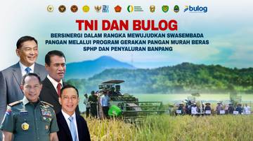 TNI-Bulog Papua Salurkan Bantuan Pangan Masyarakat Papua