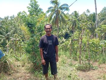 Jamaludin Petani Tua  Sangihe Sukses Tanam Buah Naga