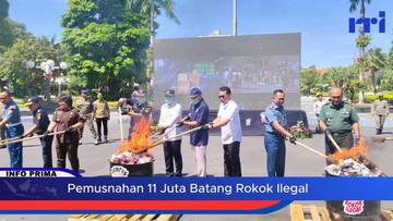 Pemusnahan 11 Juta Batang Rokok Ilegal