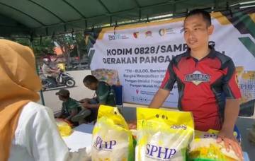  Animo Gerakan Pasar Murah Kodim 0828/Sampang