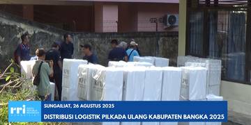 Distribusi Logistik Pilkada Ulang Kabupaten Bangka 2025 