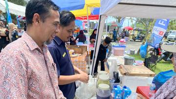 Kepala KPPN Bersama Kadisperindagkop Kunjungi UMKM
