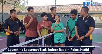 Launching Lapangan Tenis Indoor Reborn Polres Kediri