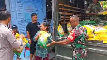 TNI Gelar Gerakan Pangan Murah di Minahasa