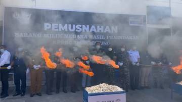Bea Cukai Bitung Musnahkan Barang Hasil Penindakan 2025