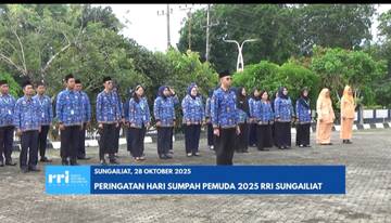Peringatan Hari Sumpah Pemuda 2025 di RRI Sungailiat